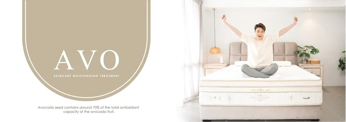 AVO premium mattress Malaysia — avocado skincare technology pocket spring