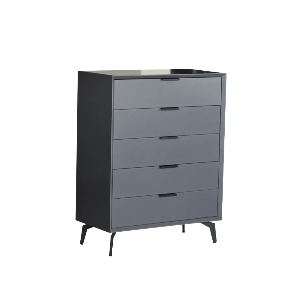 TD Furniture Acolle dark-grey chest of drawers on a white background