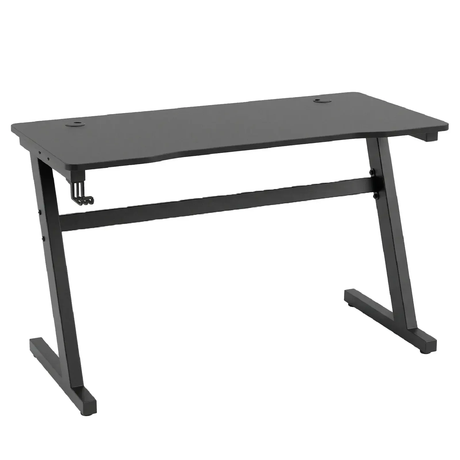 TD Furniture Zenitho black study table with an integrated hook
