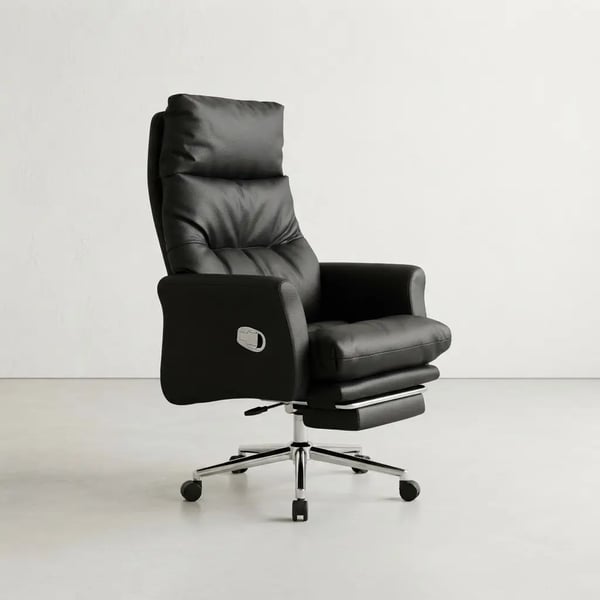 Ergonomic office chair with adjustable armrests.