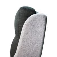Gray fabric car seat cover on a white background