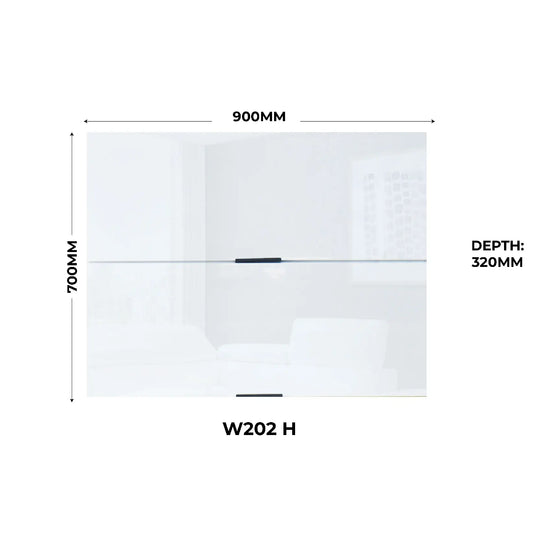 Measurement chart of a rectangular object with dimensions labeled.