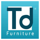 TD Furniture registered trademark logo, featuring a dark blue 'Td' initial in a white square, inside a larger turquoise gradient square.
